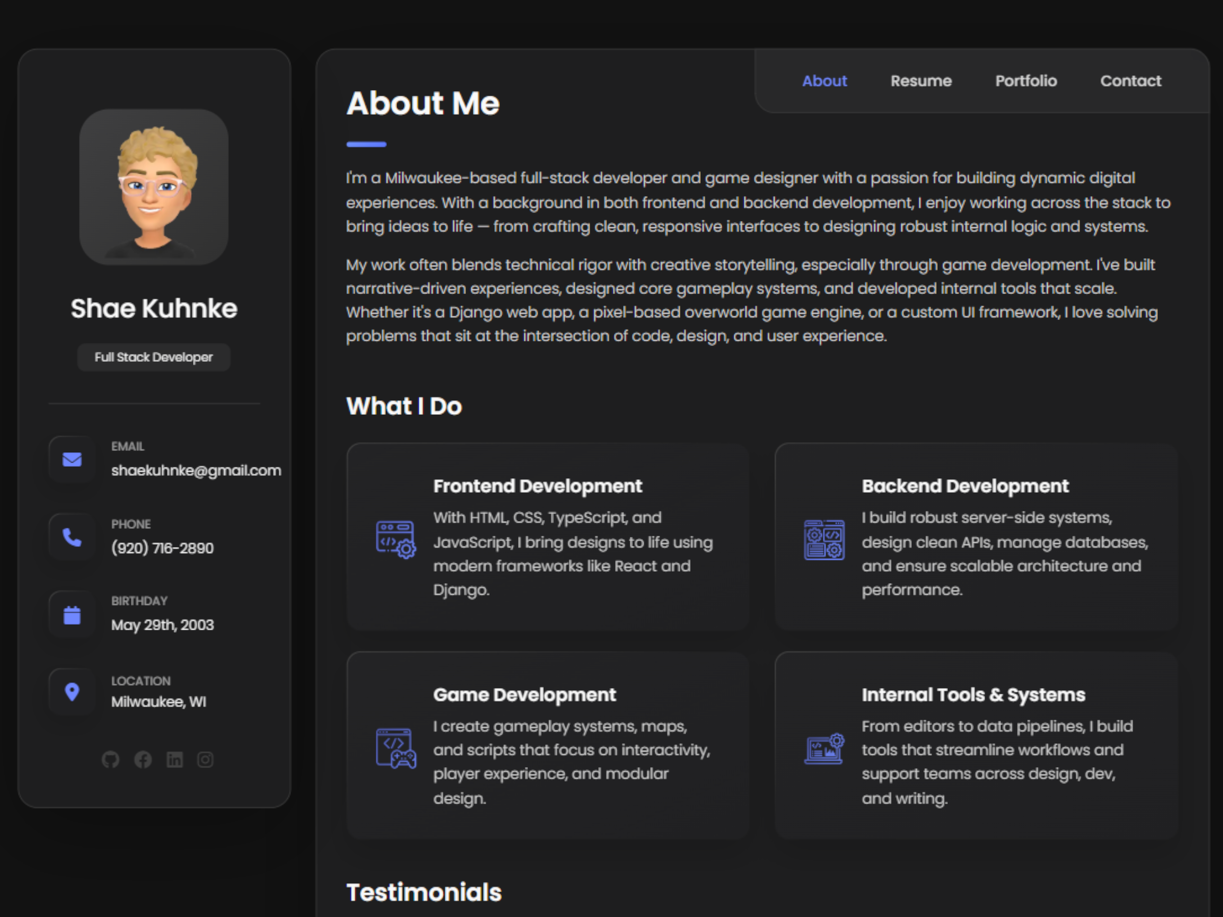 Shae Kuhnke Portfolio
